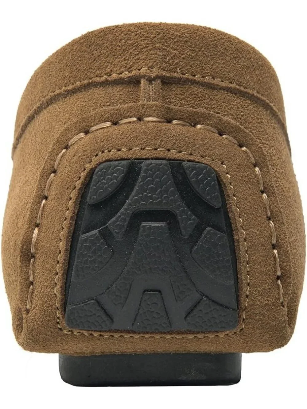 Go Tour Men's Khaki Suede Leather Loafers Penny Slip On Flats Comfortable Shoes